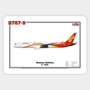 Boeing B787-9 - Hainan Airlines (Art Print) Sticker